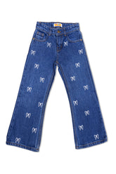 Girls Wide Leg Denim Jeans